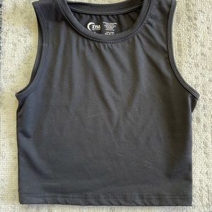 ZYIA Black High Neck Stronger Tank